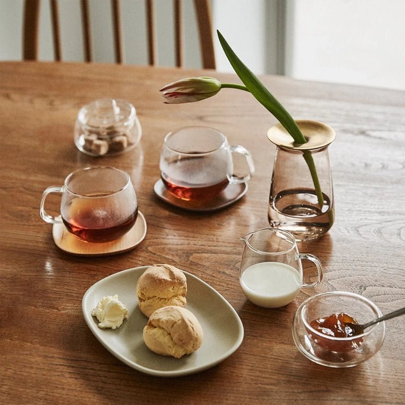 Unitea Glass Sugar Storage Pot with Lid