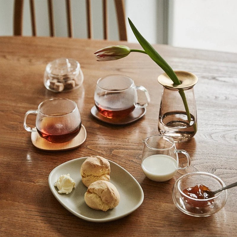 Unitea Heat-Resistant Glass Creamer Pitcher - 180ml