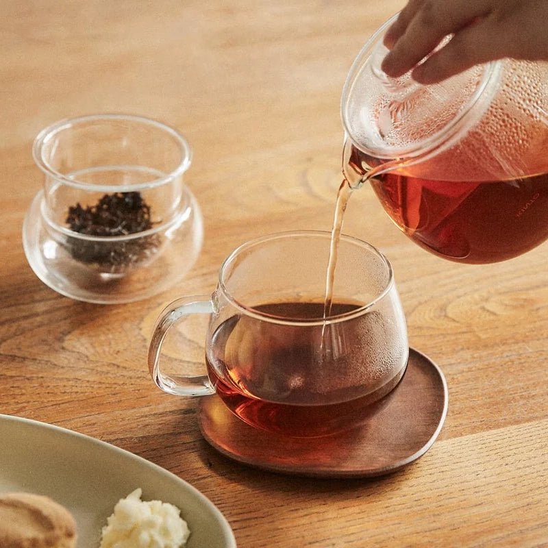 Unitea Heat-Resistant Glass Tea Strainer Holder