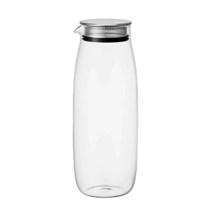 Unitea Heat-Resistant Glass Water Carafe with Lid - 1.1L