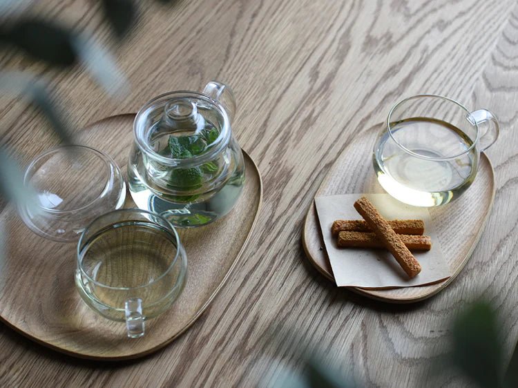 KINTO Unitea Non-Slip Wooden Tea &amp; Serving Tray in Kuwait - Waha Lifestyle