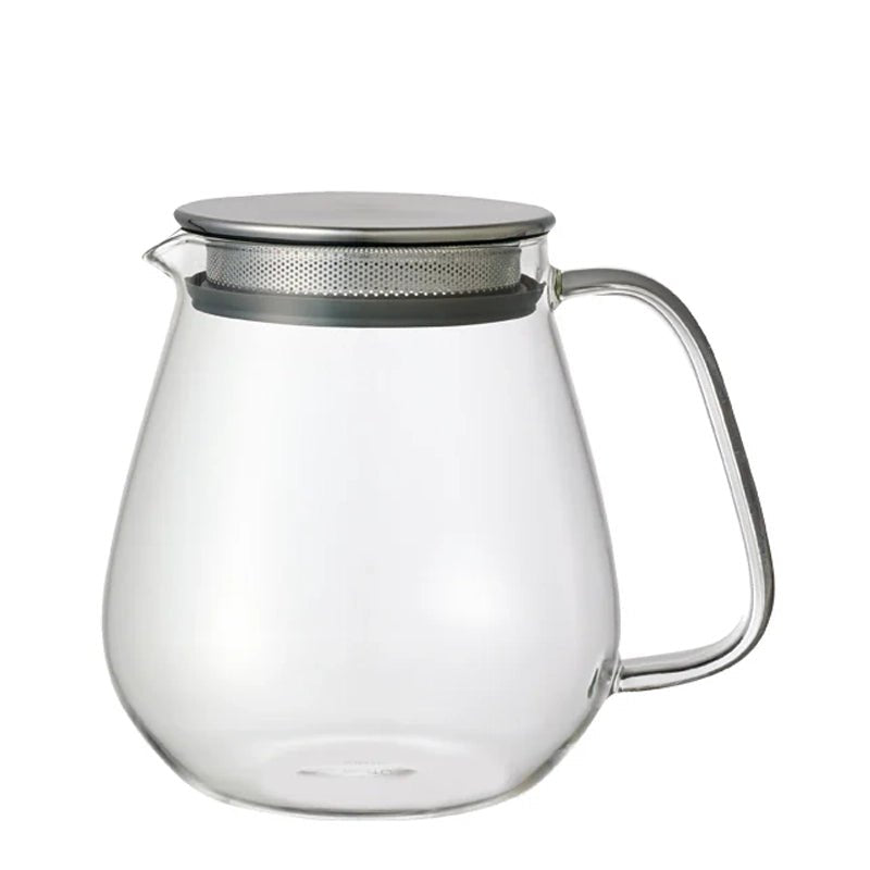 Unitea One Touch Heat-Resistant Glass Teapot with Strainer