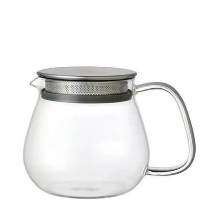 Unitea One Touch Heat-Resistant Glass Teapot with Strainer