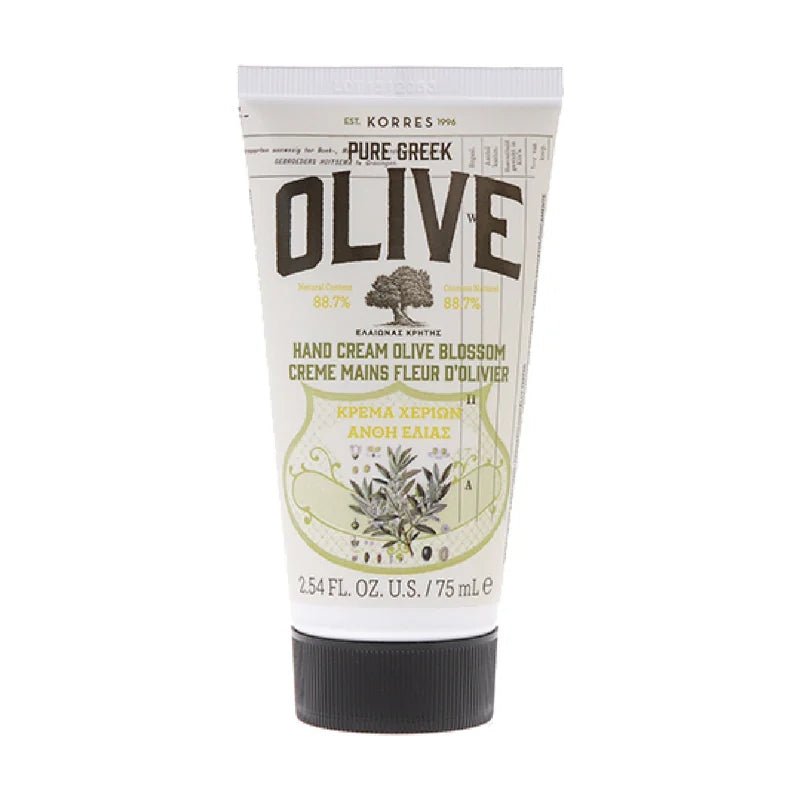 Pure Greek Olive Moisturising Hand Cream with Olive Blossom Scent - 75ml
