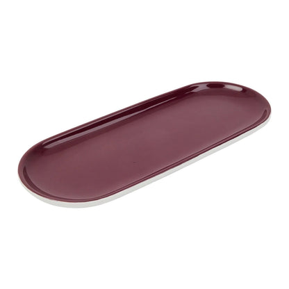 LA CAFETIERE Barcelona Plum Ceramic Tea Serving Tray in Kuwait - Waha Lifestyle