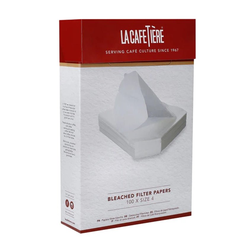 Bleached Coffee Filter Papers - Size 4 - 100pcs
