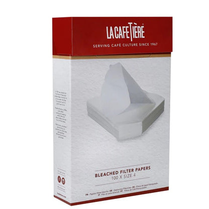 Bleached Coffee Filter Papers - Size 4 - 100pcs