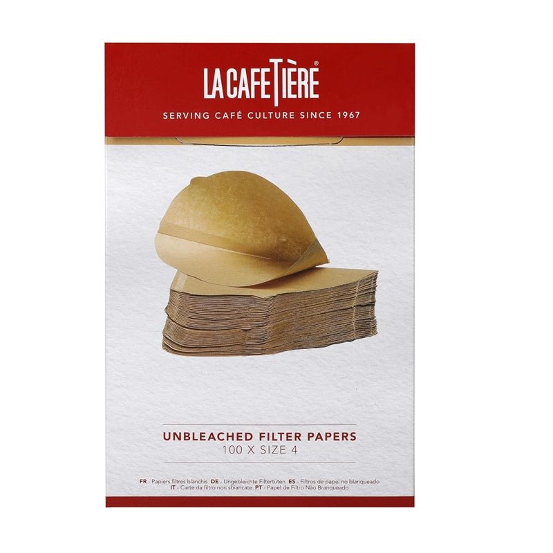 LA CAFETIERE Unbleached Coffee Filter Papers - Size 4 - 100pcs in Kuwait - Waha Lifestyle