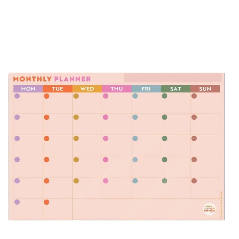 Large Magnetic Monthly Planner for Fridge - A3 - Waha Lifestyle