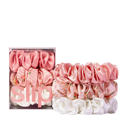 Large Petal Silk Scrunchie Set - 3pcs - Waha Lifestyle