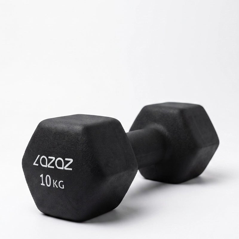 Dumbellix Neoprene Hex Dumbbell with Non-Slip Grip – 10kg
