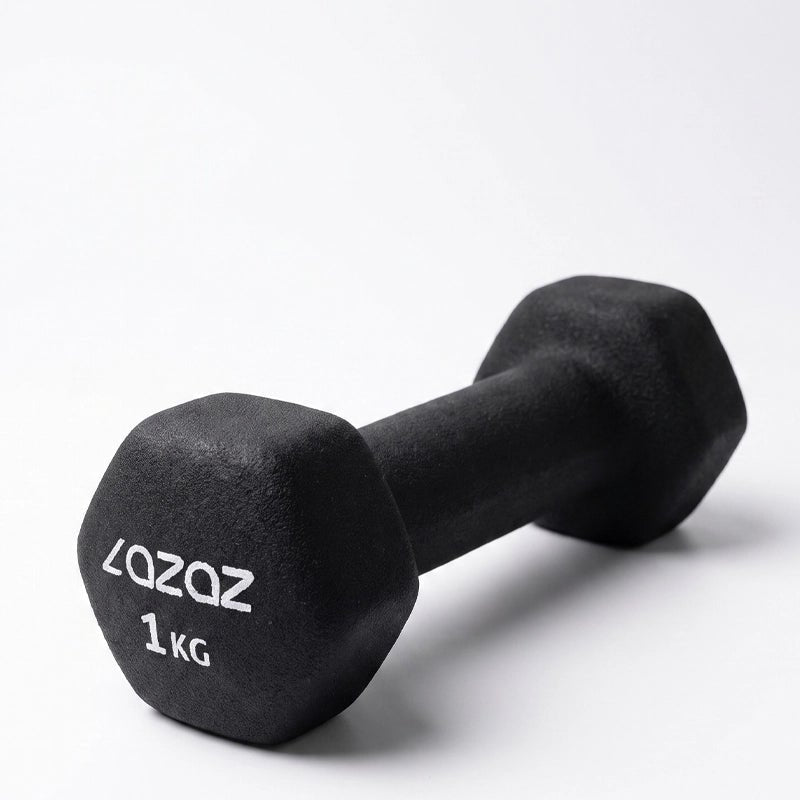Dumbellix Neoprene Hex Dumbbell with Non-Slip Grip – 1kg