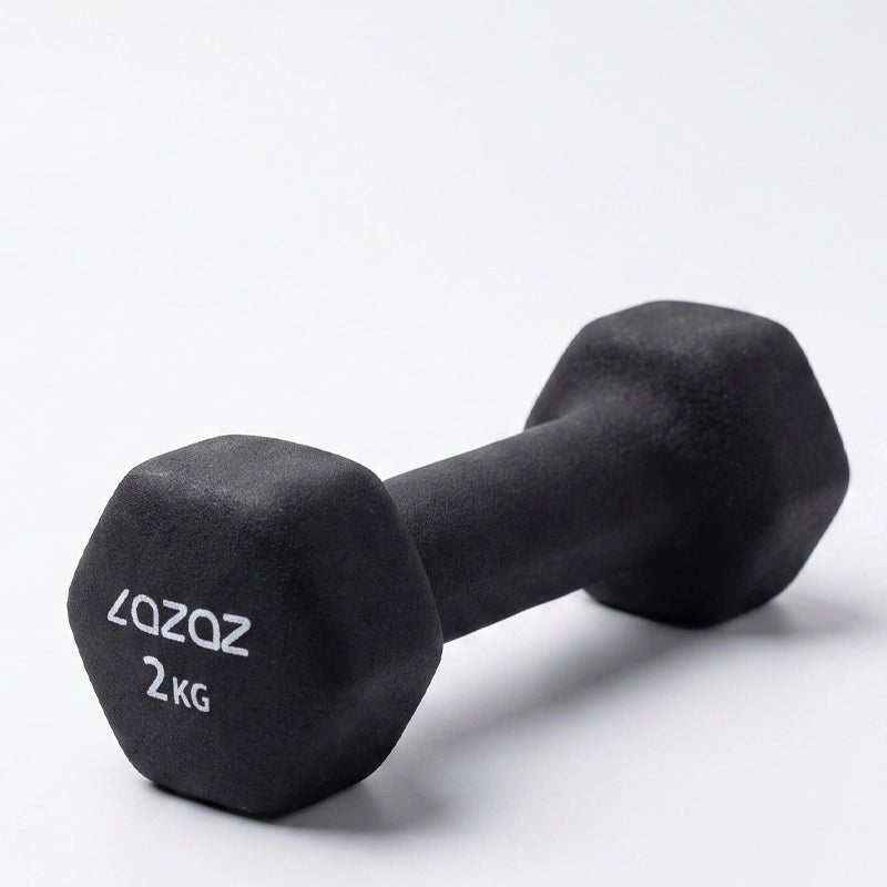 Dumbellix Neoprene Hex Dumbbell with Non-Slip Grip – 2kg
