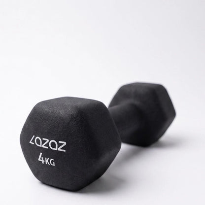 Dumbellix Neoprene Hex Dumbbell with Non-Slip Grip – 4kg