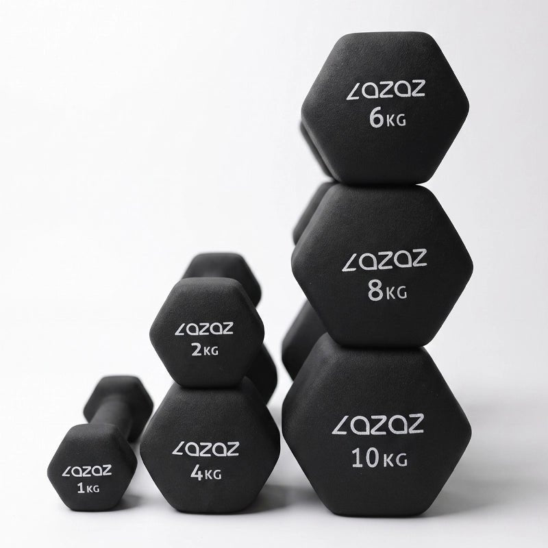 Dumbellix Neoprene Hex Dumbbell with Non-Slip Grip – 4kg