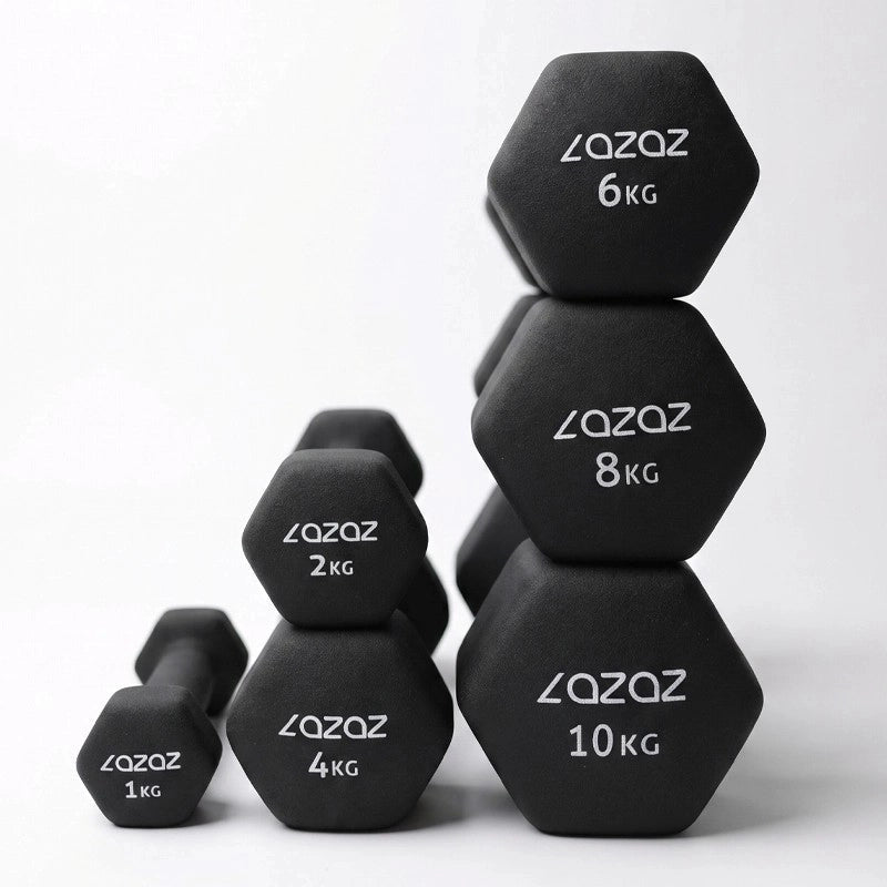 Dumbellix Neoprene Hex Dumbbell with Non-Slip Grip – 8kg