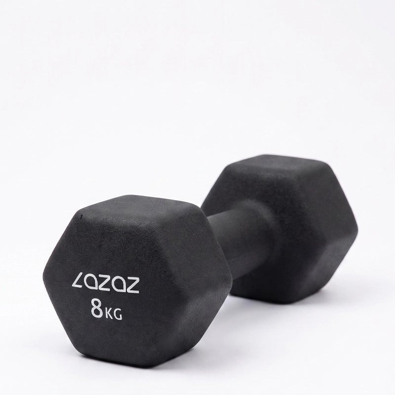 Dumbellix Neoprene Hex Dumbbell with Non-Slip Grip – 8kg