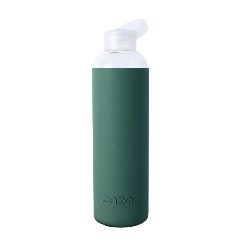 Lite Glass Water Bottle with Silicone Sleeve – 1L