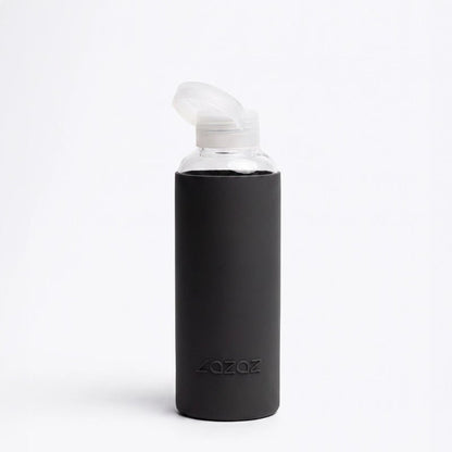 Pursip Borosilicate Glass Water Bottle with Silicone Sleeve – 500ml