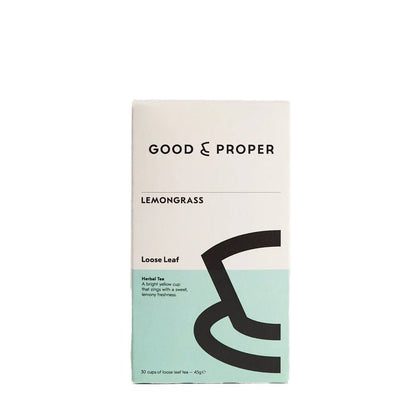 GOOD &amp; PROPER TEA Lemongrass Loose Leaf Herbal Tea - 45g - Waha Lifestyle