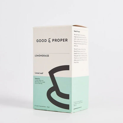 GOOD &amp; PROPER TEA Lemongrass Loose Leaf Herbal Tea - 45g - Waha Lifestyle