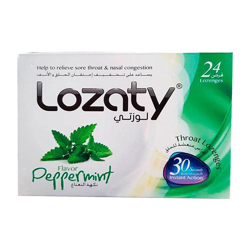 Lozaty Peppermint Flavor - 24 Lozenges - Waha Lifestyle