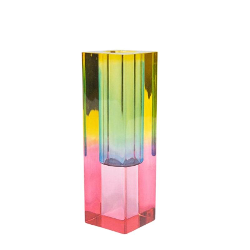 Lulu Colorful Acrylic Square Flower Vase - Waha Lifestyle