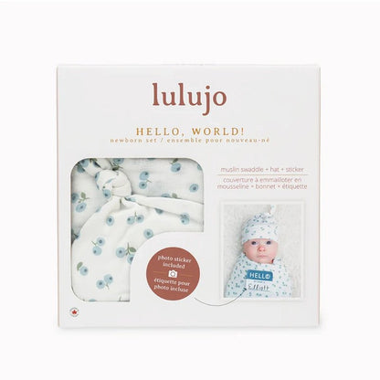 Bamboo Hat &amp; Swaddle Blanket Set Newborns &amp; Babies