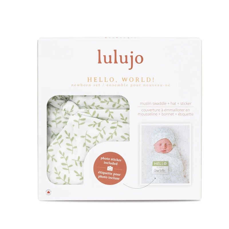 Bamboo Hat &amp; Swaddle Blanket Set Newborns &amp; Babies