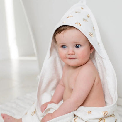 Soft Absorbent Cotton Dual Layered Baby Hooded Towel