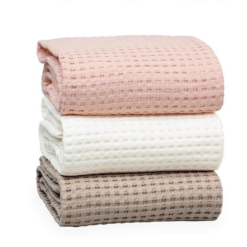 Soft Cotton Waffle Weave Baby Blanket