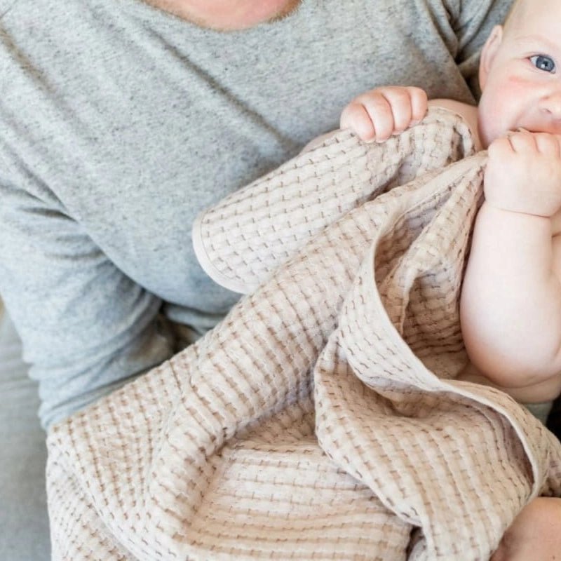 Soft Cotton Waffle Weave Baby Blanket