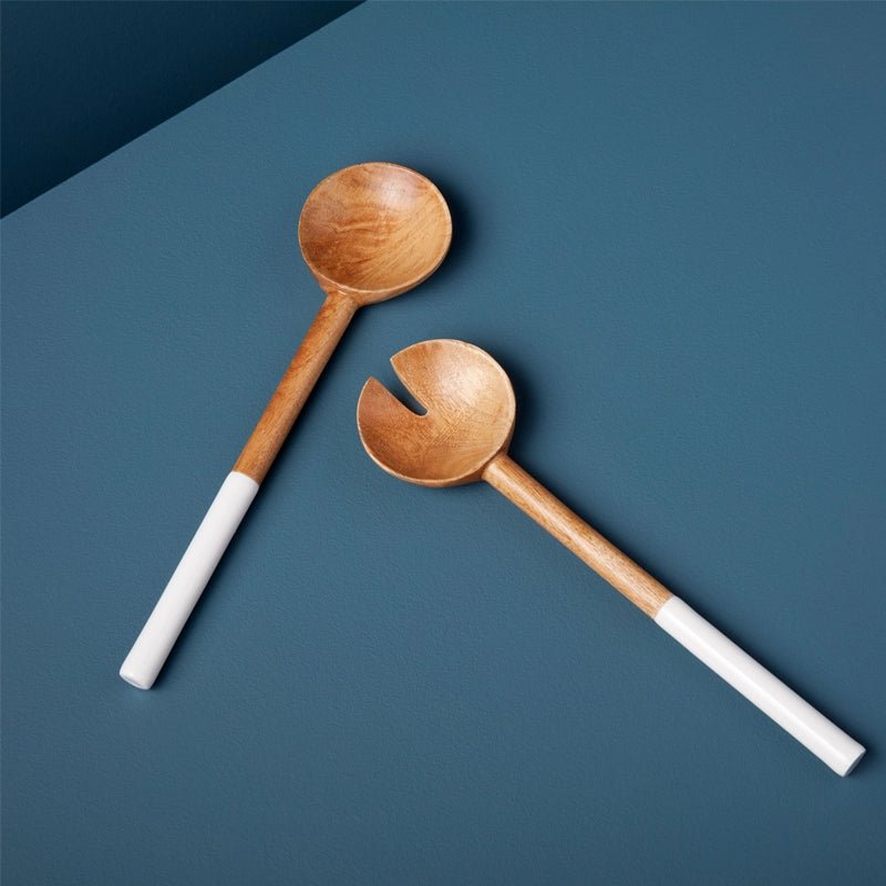 Madras Curva Wooden Salad Serving Spoon Set - 2pcs - Waha Lifestyle