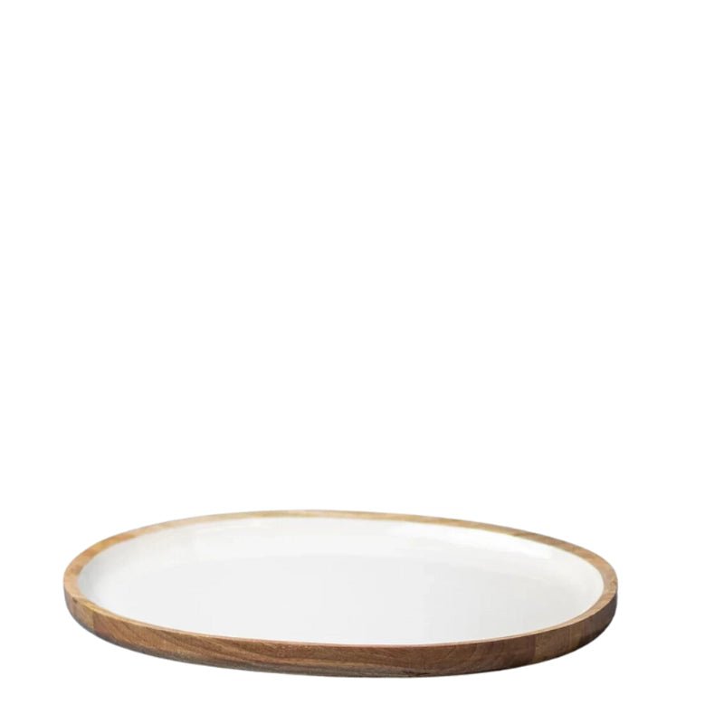 Madras Oval Wooden Platter - Waha Lifestyle