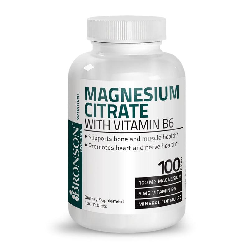 Magnesium Citrate with Vitamin B6 Capsules - 90pcs - Waha Lifestyle