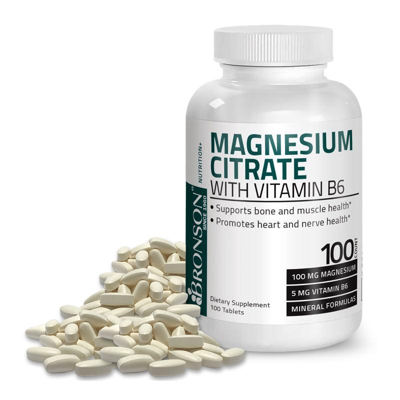 Magnesium Citrate with Vitamin B6 Capsules - 90pcs - Waha Lifestyle