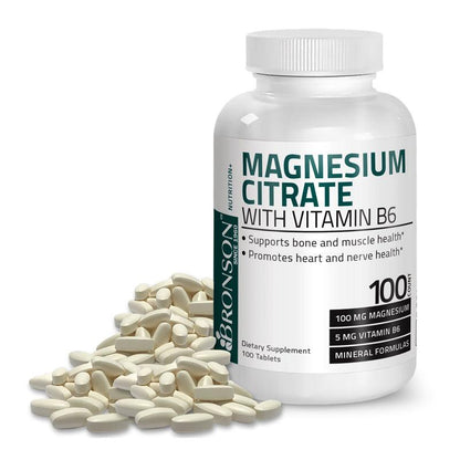 Magnesium Citrate with Vitamin B6 Capsules - 90pcs - Waha Lifestyle