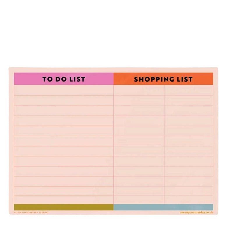 Magnetic Shopping &amp; To - Do List Weekly Planner for Fridge - A4 - Waha Lifestyle