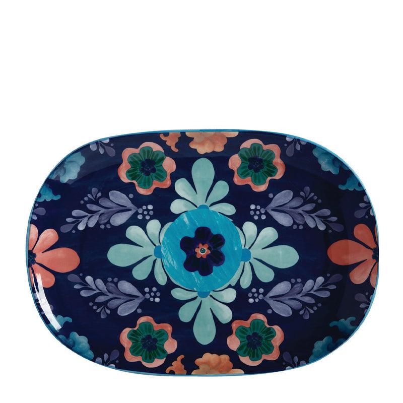 Majolica Oblong Ceramic Platter - 40cm - Waha Lifestyle