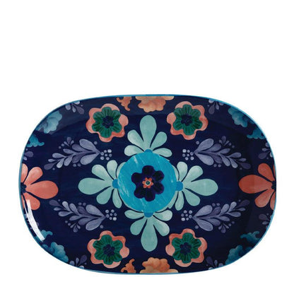 Majolica Oblong Ceramic Platter - 40cm - Waha Lifestyle