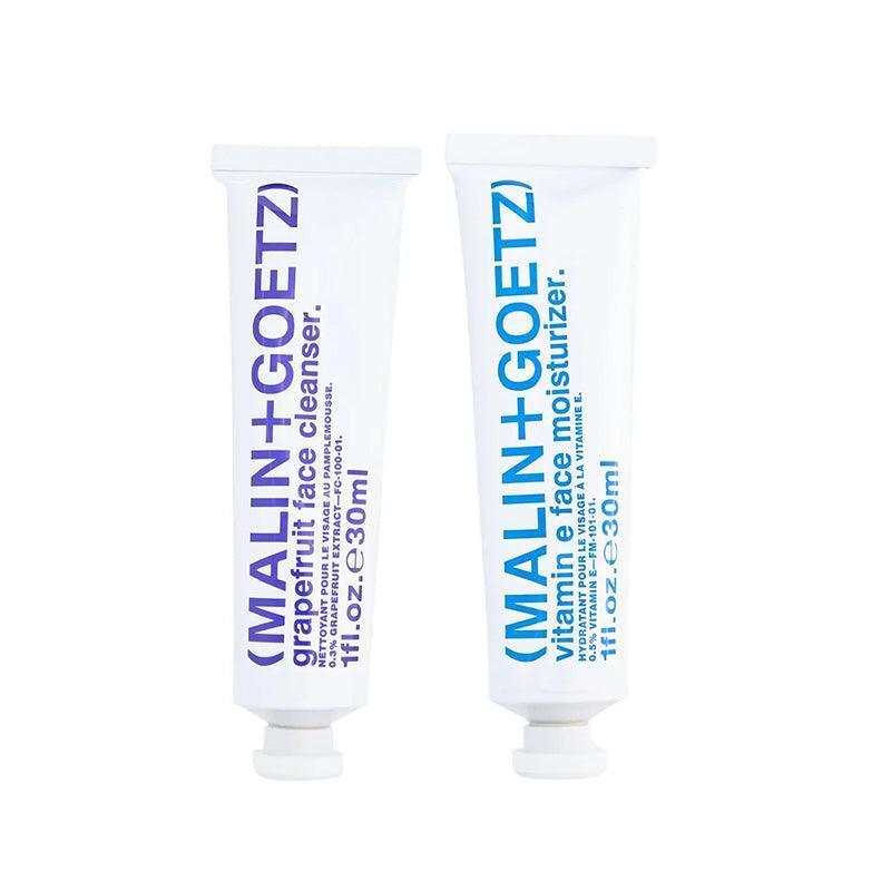 Malin+Goetz Duo travel - size face cleanser &amp; moisturizer - 2x30ml - Waha Lifestyle