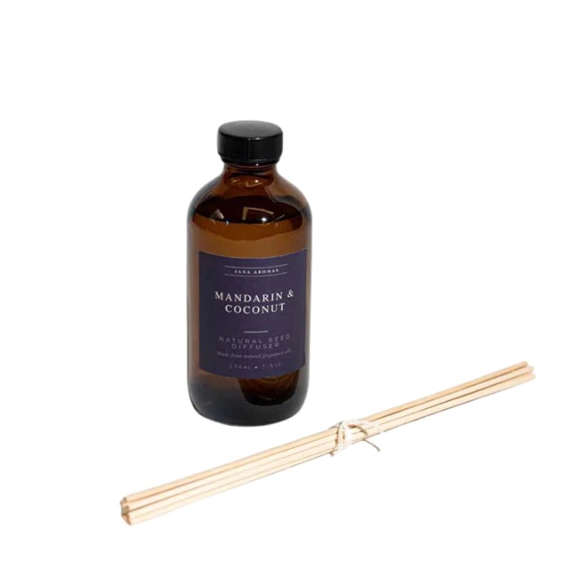 Mandarin Reed Diffuser Jana Aromas Mandarin and Coconut Natural Reed Diffuser - 230ml | Waha ...