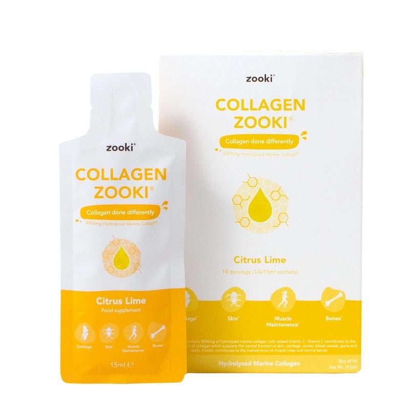 ZOOKI Marine Collagen 5,000mg with Citrus - Lime Flavour - 14 Sachets - Waha Lifestyle