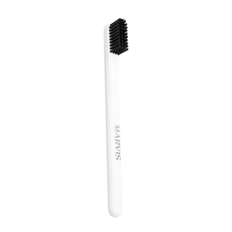 White Soft Toothbrush - Nylon Bristles for Sensitive Gums