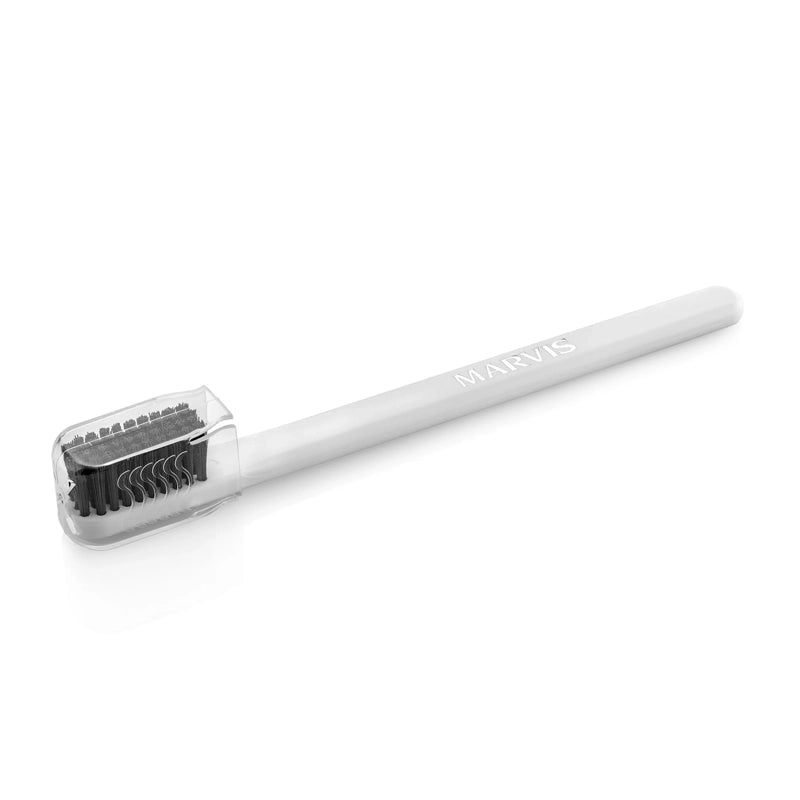 White Soft Toothbrush - Nylon Bristles for Sensitive Gums