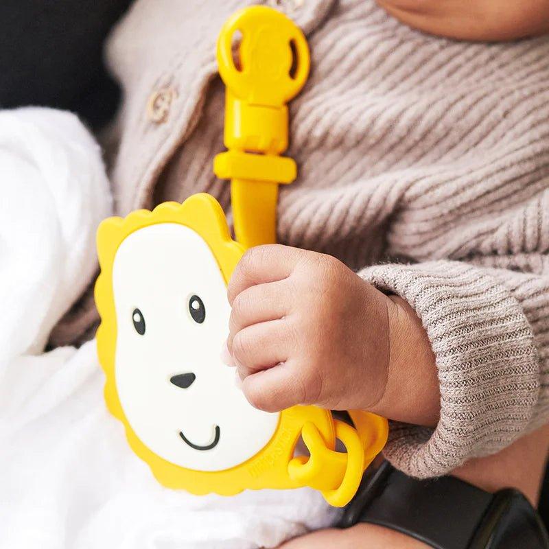 Matchstick Monkey Flat Face Teether &amp; Soother Clip - Waha Lifestyle