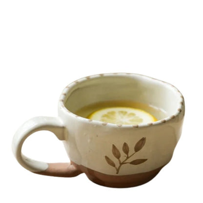 Hand-painted Botanic Ceramic Tea Cup - 250ml