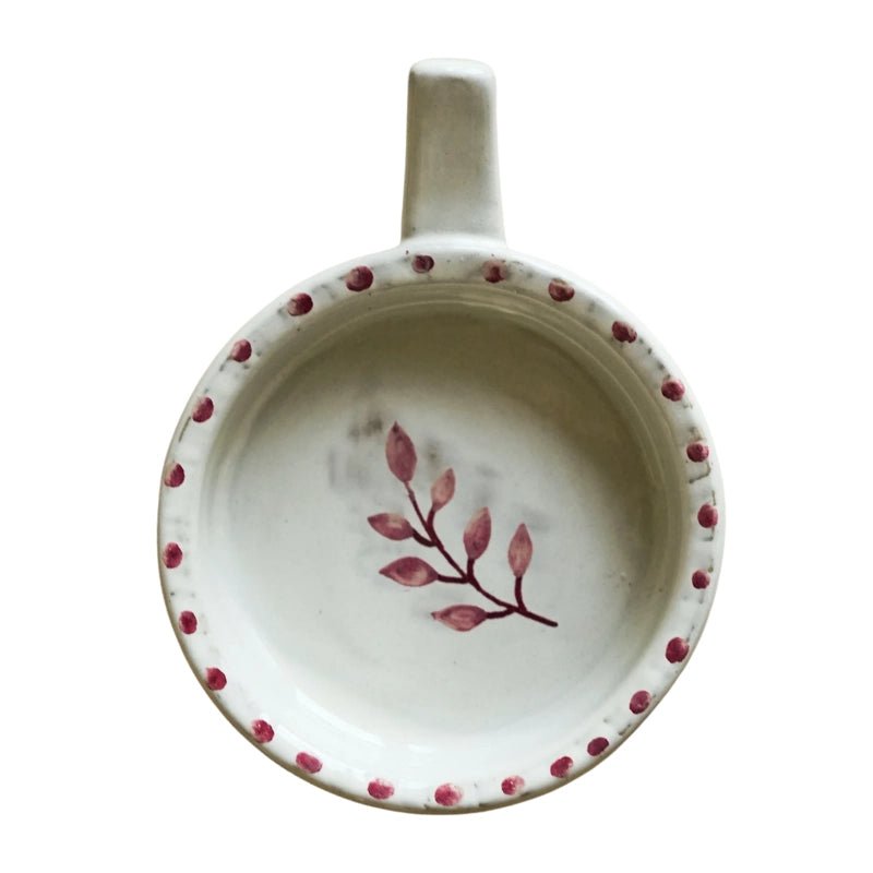 Hand-painted Ceramic Botanic Olive Dish
