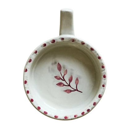 Hand-painted Ceramic Botanic Olive Dish