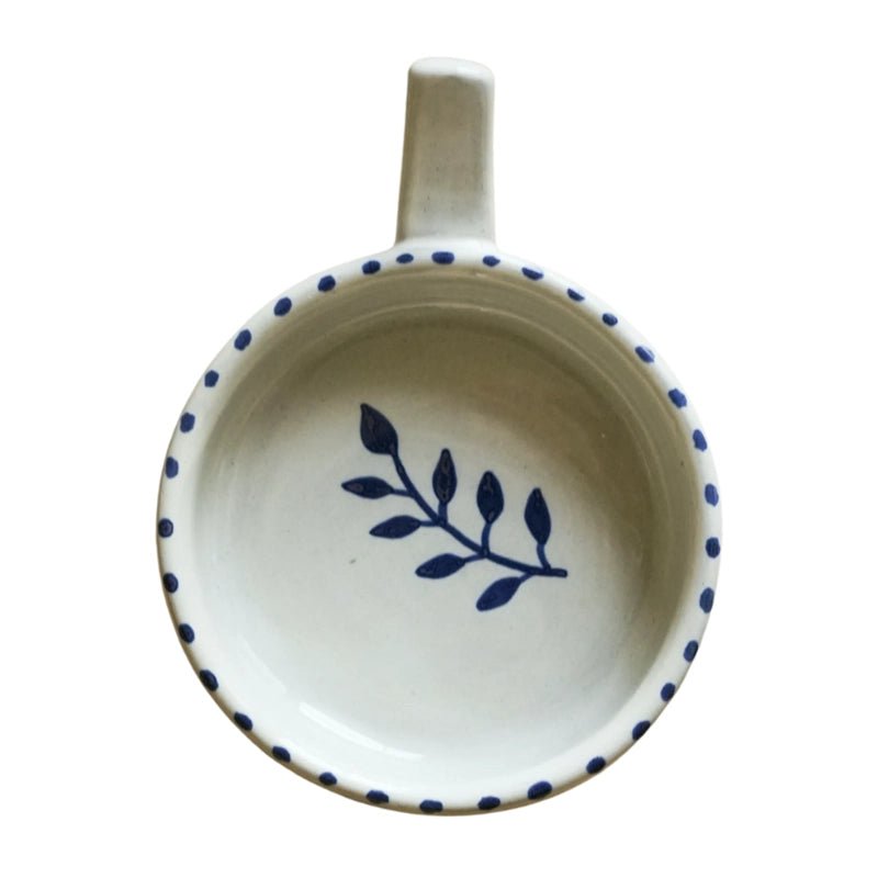 Hand-painted Ceramic Botanic Olive Dish